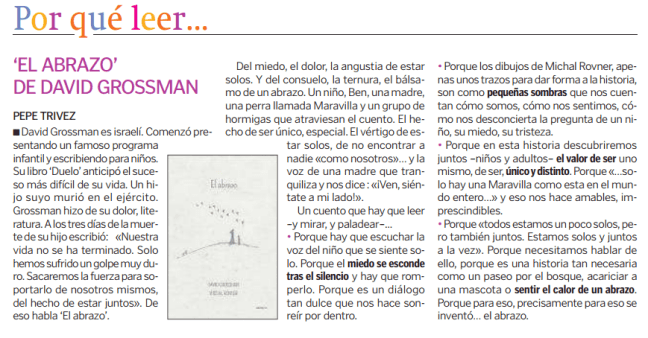 PORQUE LEER EL ABRAZO